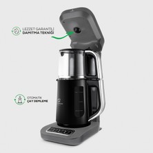 Karaca Çaysever Robotea Pro 4in1 Konuşan Otomatik Su Isıtıcı Çay ve Filtre Kahve Makinesi Space Gray