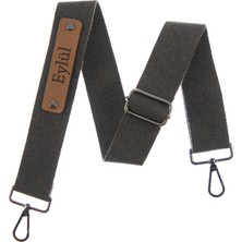 Miaju Omuz Çantaları Için Isminize Özel Koyu Kahve Omuz Askısı 120 Cm, El Yapımı Hediye Kişiselleştirilebilir Askı