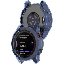 ZH Store Garmin Fenix ​​7x Için Darbeye Dayanıklı Tpu Yumuşak Koruyucu Kılıf Mavi (Yurt Dışından)