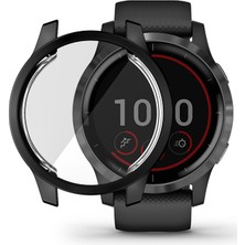Enkay Garmin Venu 2 Için 45MM / Vivoactive 4 45MM Koruyucu Kılıf Siyah (Yurt Dışından)