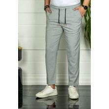 Modamesto Erkek Gri Relaxed Fit Double Paça Jogger Pantolon