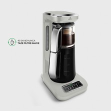 Karaca Çaysever Robotea Pro 4in1 Konuşan Otomatik Su Isıtıcı Çay ve Filtre Kahve Makinesi Starlight