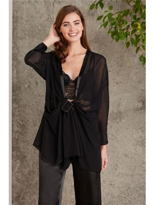 Pierre Cardin 7025 Kadın  4'lü Saten Takım Gelin Çeyiz Seti