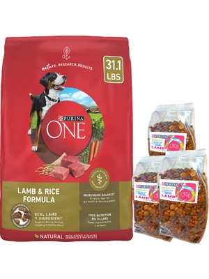 Purina One Kuzu Etli Pirinçli ve Sebzeli Yetişkin Köpek Maması 3kg Ekopaket