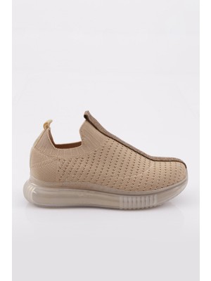 DGN M015 Kadin Taş Detay Şeritli Sneaker