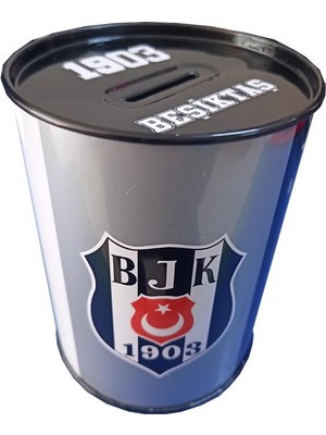 Artlantis Beşiktaş Metal Kumbara Orta Boy Orjinal Lisanslı 1 Adet Bjk Kumbara Taraftar Kumbara Kara Kartal 12X9 cm