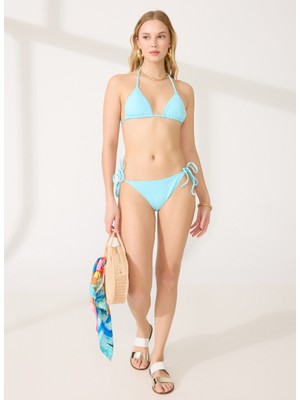 People By Fabrika Mavi Kadın Bikini Takım 210-1057