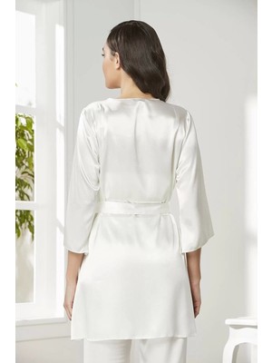 Pierre Cardin Kadife Saten 3'lü Pijama Takım 2075