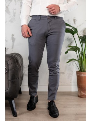 Notra Slimfit Dar Paça Erkek Yazlık Gabardin Chino Pantolon