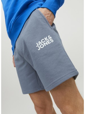 Jack & Jones Standart Mavi Erkek Şort 12228920_JPSTNEWSOFT Sweat Shorts B