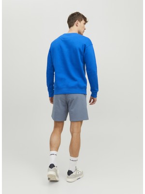 Jack & Jones Standart Mavi Erkek Şort 12228920_JPSTNEWSOFT Sweat Shorts B