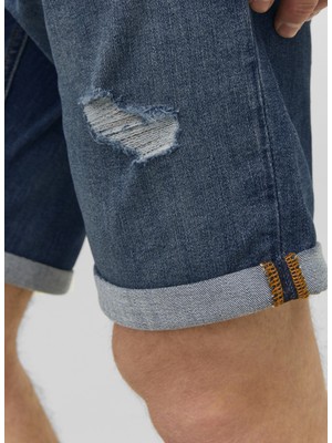 Jack & Jones Slim Fit Mavi Erkek Denim Şort 12224972_JJIRICK Jjorıgınal Shorts