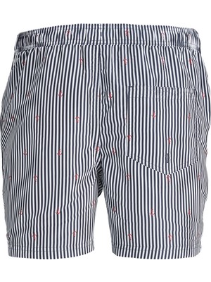 Jack & Jones Dar Lacivert Erkek Şort Jpstfıjı Jjswım Mını Stripe Ly