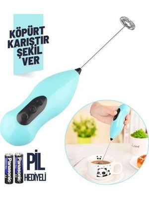 Pilli Süt Kahve Karıştırıcı