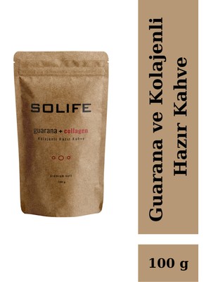 Solife Guarana ve Kolajenli Hazır Kahve Premium Soft 100 G