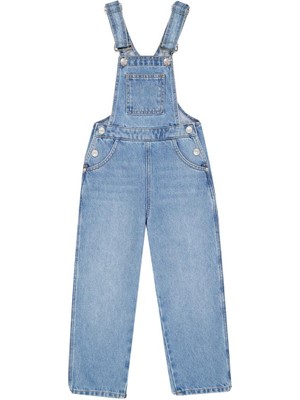 Lee Cooper Rompers Kız Çocuk Jean Salopet Mıd Blue
