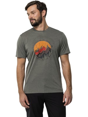 Jack Wolfskin Hiking S/S Erkek Outdoor T-shirt 1808762_4143