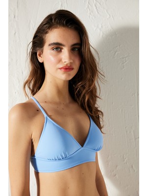 Penti Mavi Basic Bralette Top Bikini Üstü