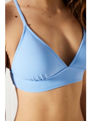 Penti Mavi Basic Bralette Top Bikini Üstü