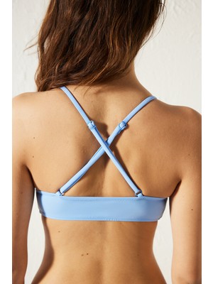 Penti Mavi Basic Bralette Top Bikini Üstü