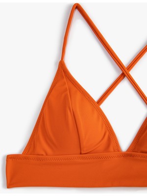 Koton Bikini Üstü Bralet Çapraz Askılı Kaplı