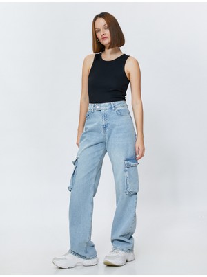 Koton Basic Atlet Ribanalı Halter Yaka