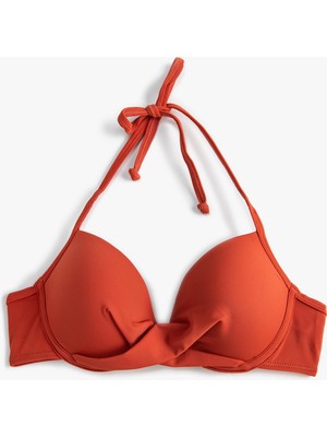 Koton Push Up Bikini Üstü Boyundan Bağlamalı Dolgulu Drapeli