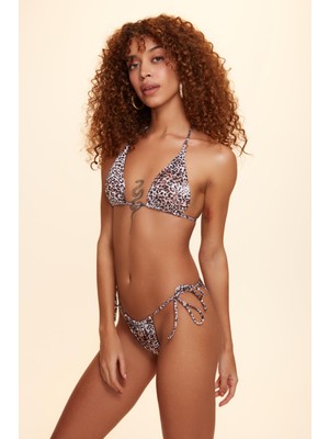No Gossip Marine Ipli Bikini Tek Alt Leopar 229203-D