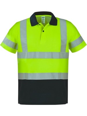 İşmont Reflektörlü Polo Yaka T-Shirt İnterlok