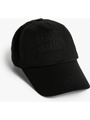 Koton Kep Şapka Slogan Işlemeli Pamuklu