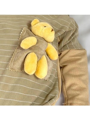 Minique My Pocket Teddy Tulum, Erkek Bebek Tulumu, Bebek Kıyafeti, Hediye Paketli