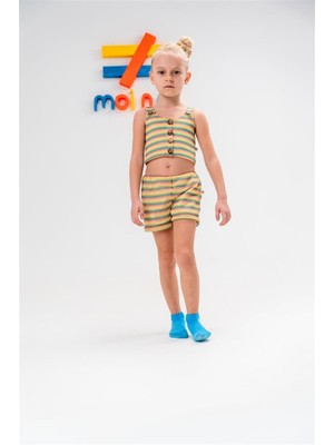 Moi Noi 2li Takım Crop Stripe