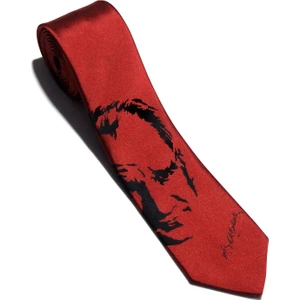 Herşey Nota Atatürk Imzalı Bordo Kravat