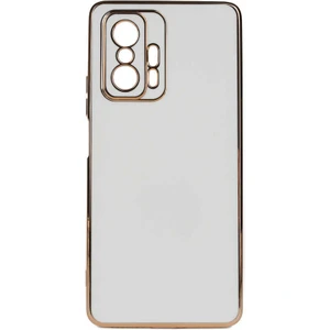 Heptek İletişim Xiaomi Mi 11T Pro 5g Kılıf Parlak Kenarlı Altın Işlemeli Kamera Korumalı Kapak (Bark)