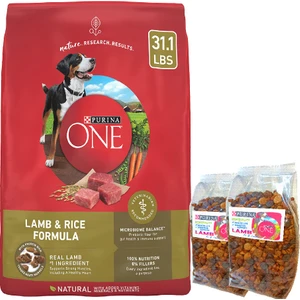 One Kuzu Etli Pirinçli ve Sebzeli Yetişkin Köpek Maması 2kg Ekopaket