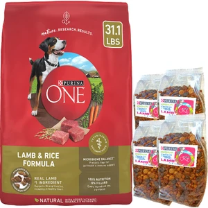 One Kuzu Etli Pirinçli ve Sebzeli Yetişkin Köpek Maması 4kg Ekopaket