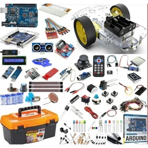 Arduino Uno Proje Seti Full Set Robot Araç Seti 113 Parça 377 Adet