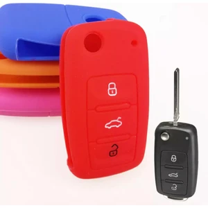 Polo Golf Passat Jetta Scirocco Caddy Seat Ibıza Silikon Anahtar Kılıf