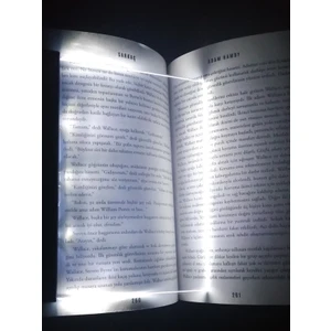 LED Aydınlatmalı Sayfa Arası Ayraçlı Kitap Okuma Paneli