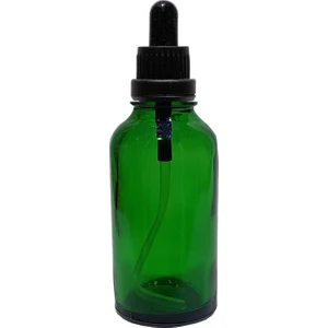 2 Adet 30 ml Yeşil Damlalık Boş Cam Şişe
