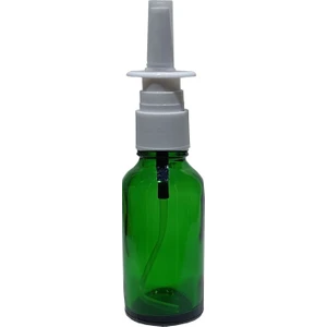 2 Adet 30 ml Yeşil Renk Burun Sprey Boş Cam Şişe