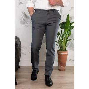 Klasik Kesim Nokta Desenli Erkek Gabardin Yazlık Pantolon