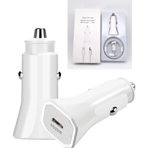 Iphone Uyumlu 20W Araç Çakmaklık Şarj Aleti 11-12-13-14 Ligtning Tüm Telefonlara Uyumlu Type-C Çıkış