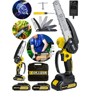 Alman 148 Vf 10 Ah %100 Kömürsüz Motor Akülü Dal Kesme Budama Testere Bıçkı Makinesi 15 cm