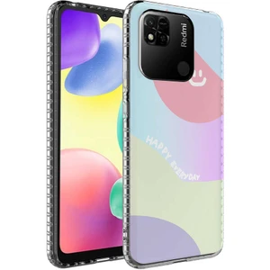 M.TK Moveteck Xiaomi Redmi 12C Uyumlu Kılıf Kamera Çıkıntılı Yumuşak Silikon Karakterli Arkası Desenli Renkli Tarz Moda Kapak