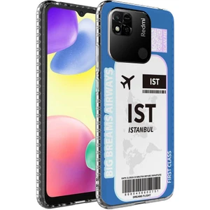 M.TK Moveteck Xiaomi Redmi 12C Uyumlu Kılıf Kamera Çıkıntılı Yumuşak Silikon Karakterli Arkası Desenli Renkli Tarz Moda Kapak