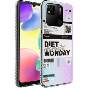 M.TK Moveteck Xiaomi Redmi 12C Uyumlu Kılıf Kamera Çıkıntılı Yumuşak Silikon Karakterli Arkası Desenli Renkli Tarz Moda Kapak