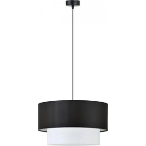 EMG Design Kumaş Başlık Modern Siyah Beyaz Pasta Avize
