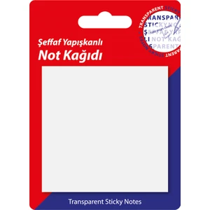 Hobi Market Art Şeffaf Post-It Yapışkanlı Not Kağıdı 76X76 Mm. 50 Yaprak