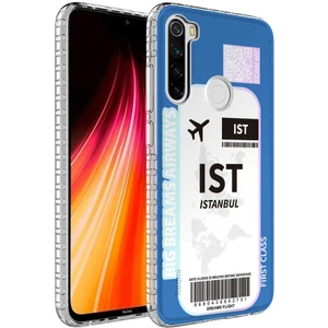 Xiaomi Redmi Note 8 Kılıf Airbag Kenarlı Renkli Desenli Silikon Elegans Kapak